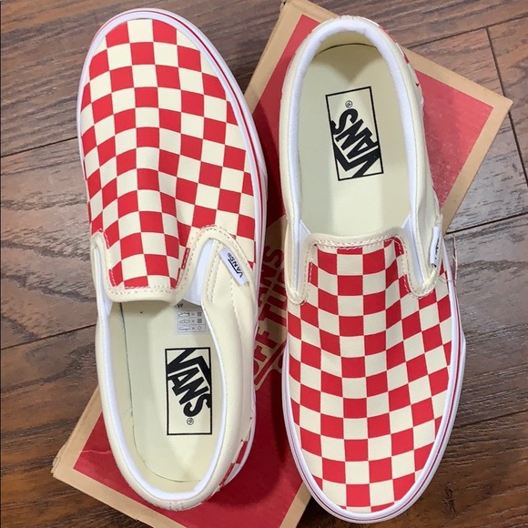 VANS CLASSIC SLIP-ON (Primary Check) Ring Red wmns - Picture 12 of 16